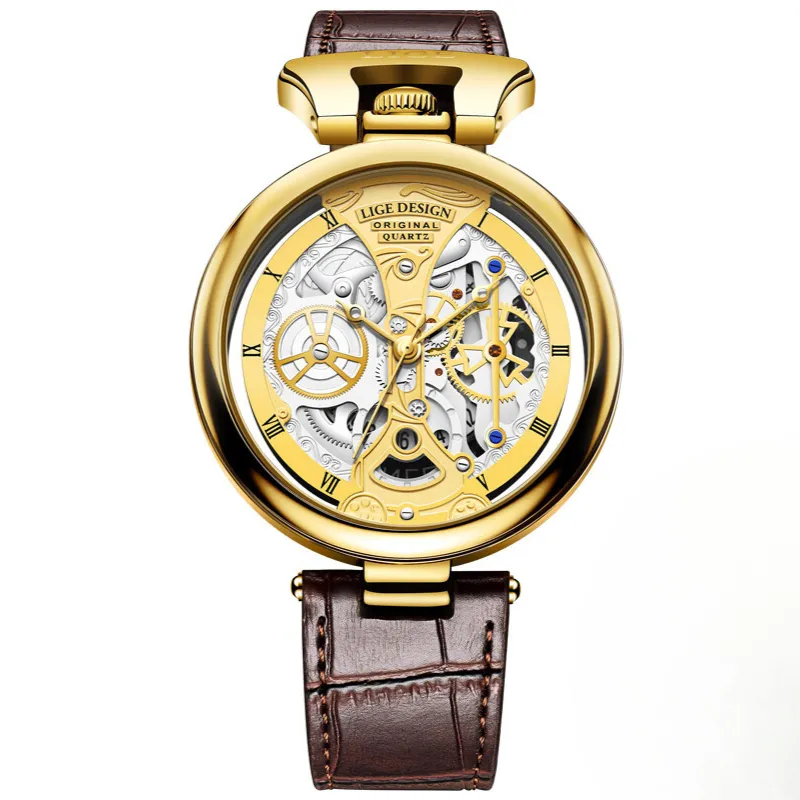 Fashionable Men's Watch with Flat Case