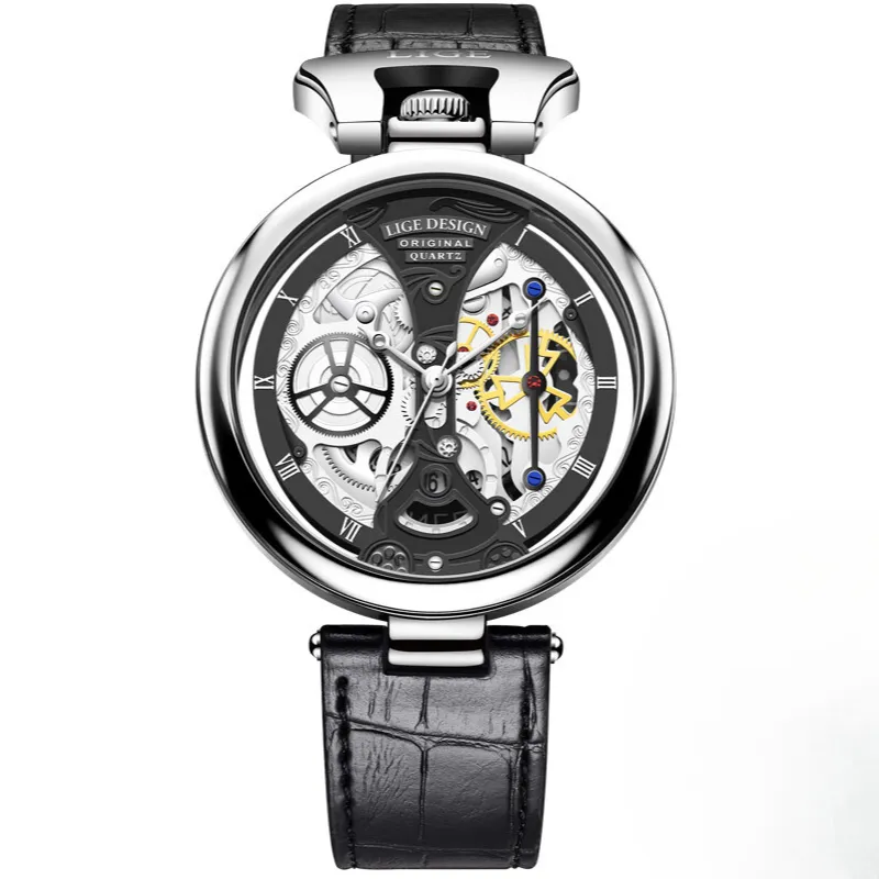 Fashionable Men's Watch with Flat Case