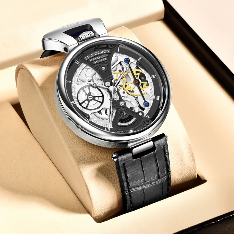 Fashionable Men's Watch with Flat Case