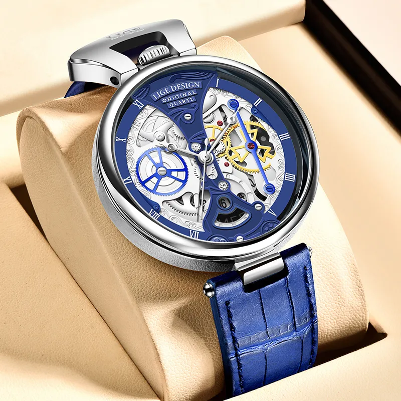 Fashionable Men's Watch with Flat Case