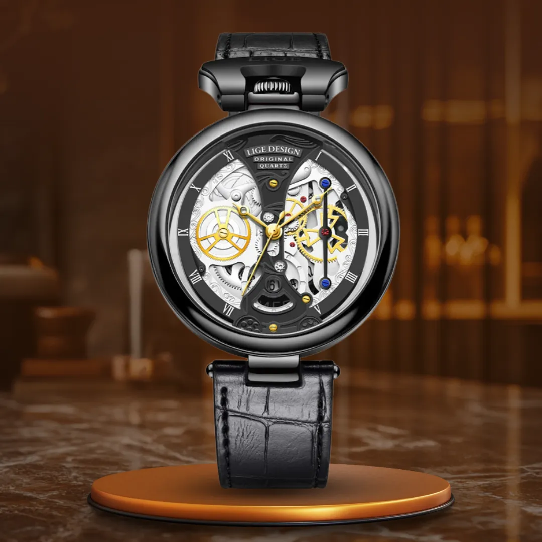 Fashionable Men's Watch with Flat Case