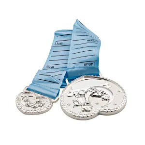 Frazer & Haws 92.5 Silver Plated Children's Length Measure - With Bear Pattern