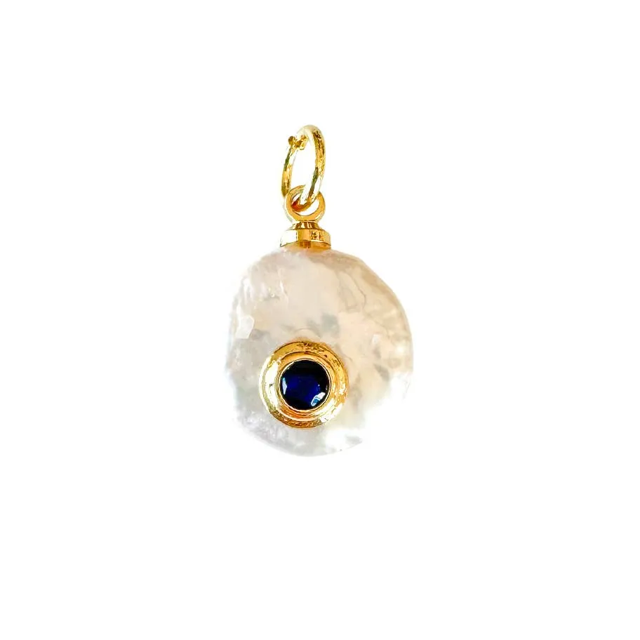 Fresh Pearl Birthstone Charm For Charm Necklace & Bracelet