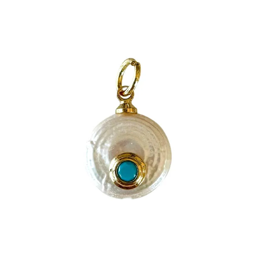 Fresh Pearl Birthstone Charm For Charm Necklace & Bracelet