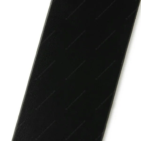 Full Grain Genuine Leather Belt Black City Oxford Dual Rod