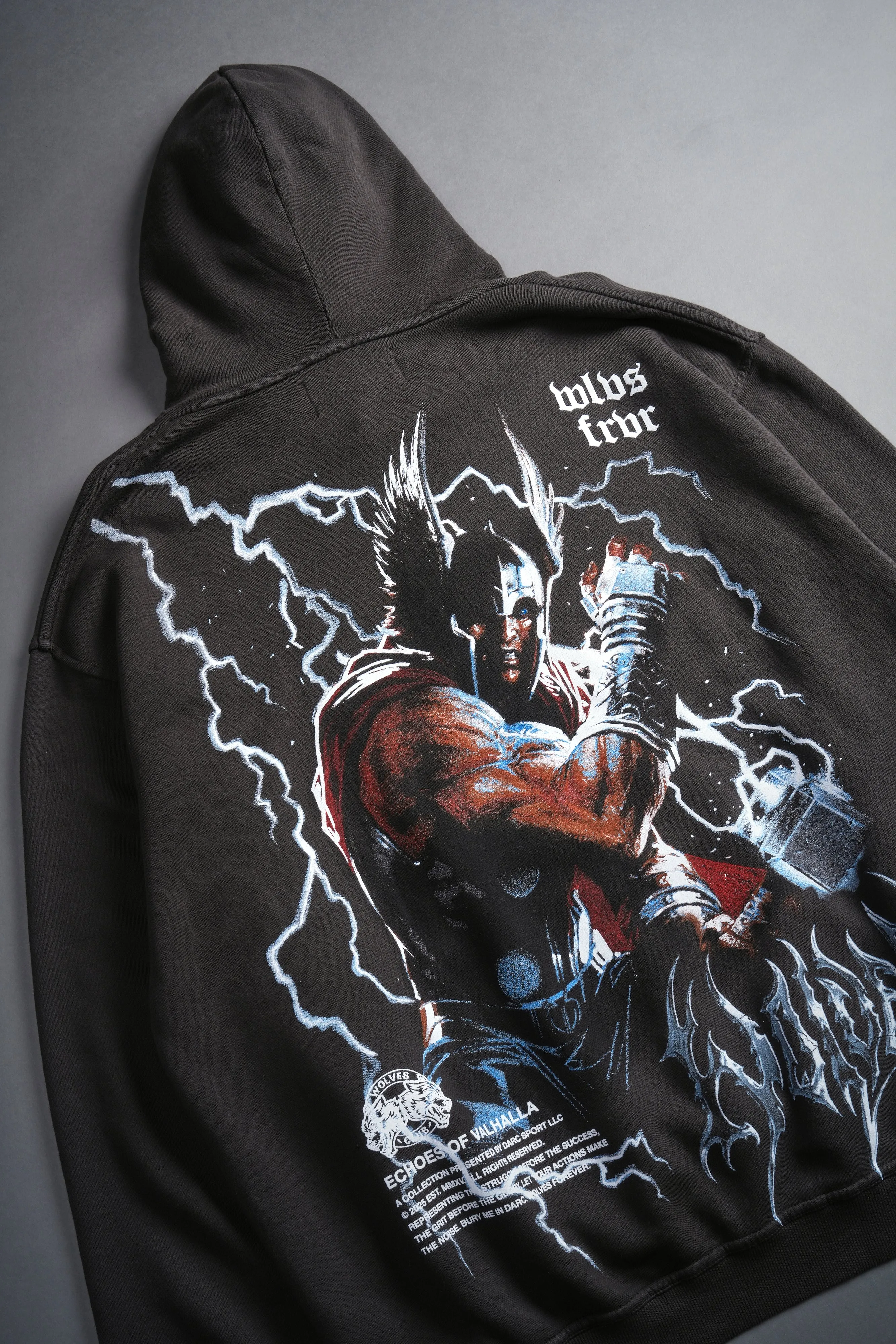 God Of Thunder "Pierce" Hoodie in Wolf Gray