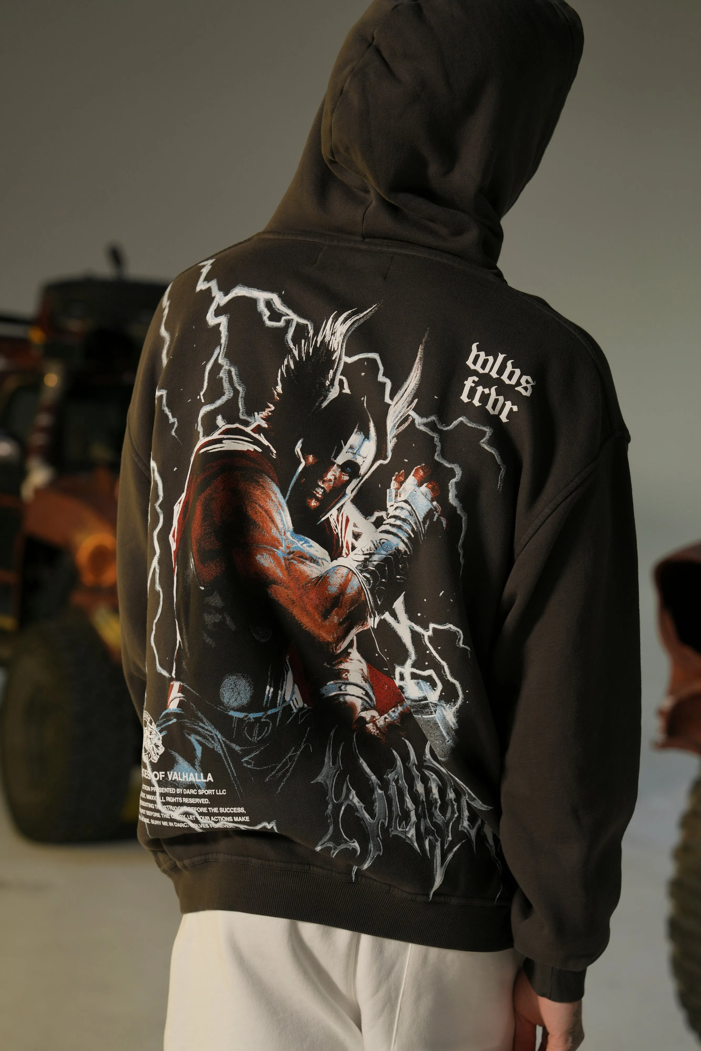 God Of Thunder "Pierce" Hoodie in Wolf Gray