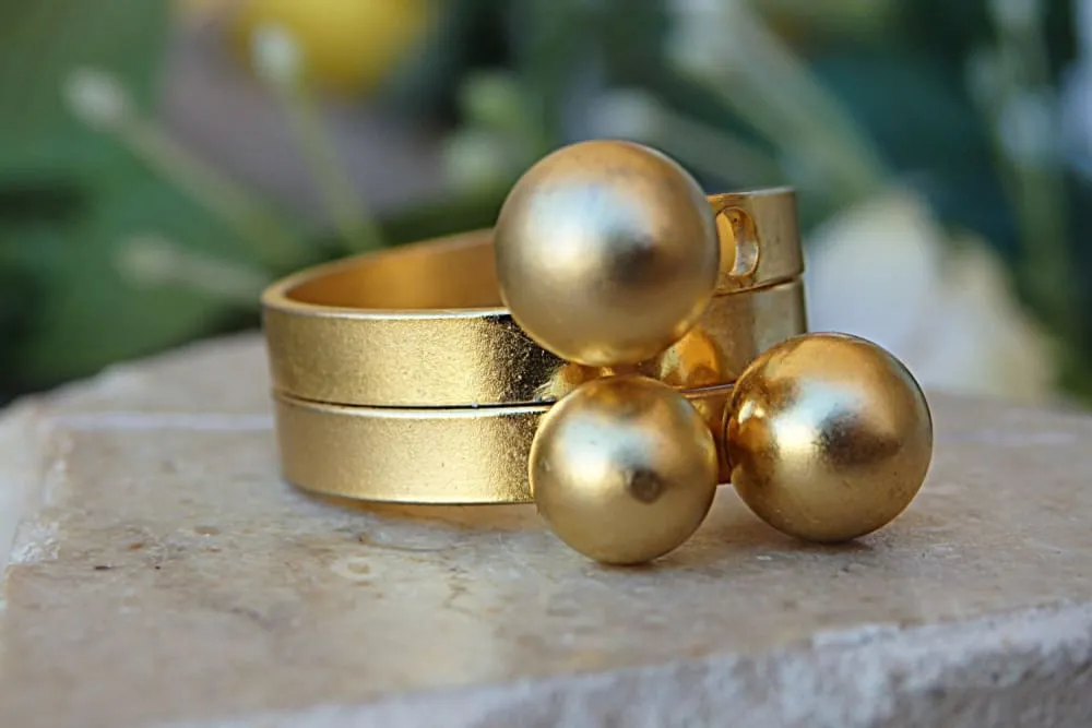 Gold plated ring