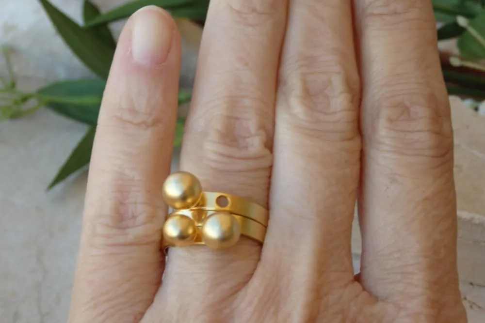 Gold plated ring