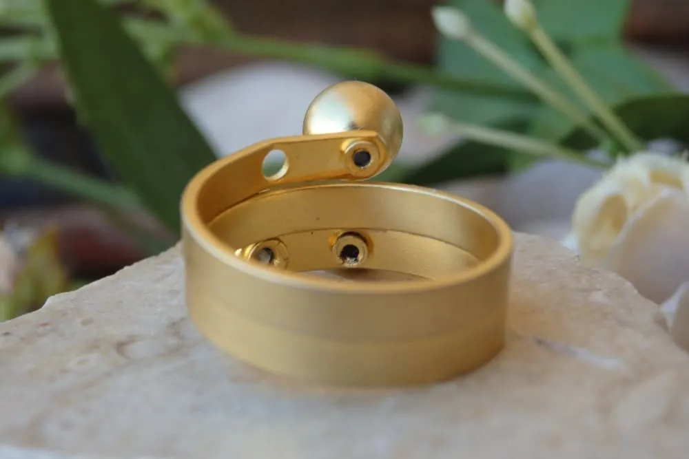 Gold plated ring