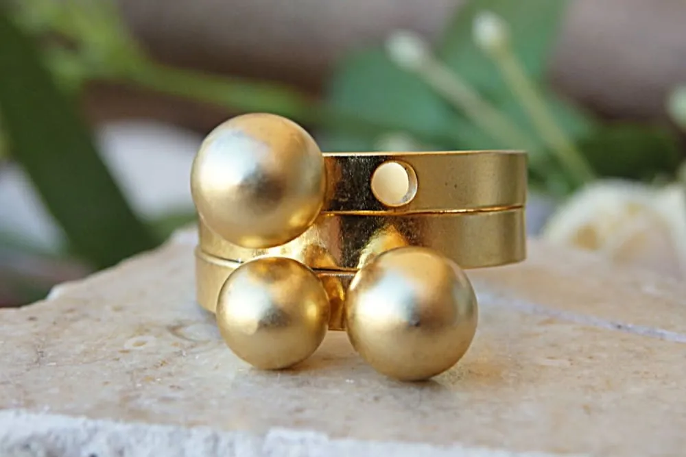 Gold plated ring