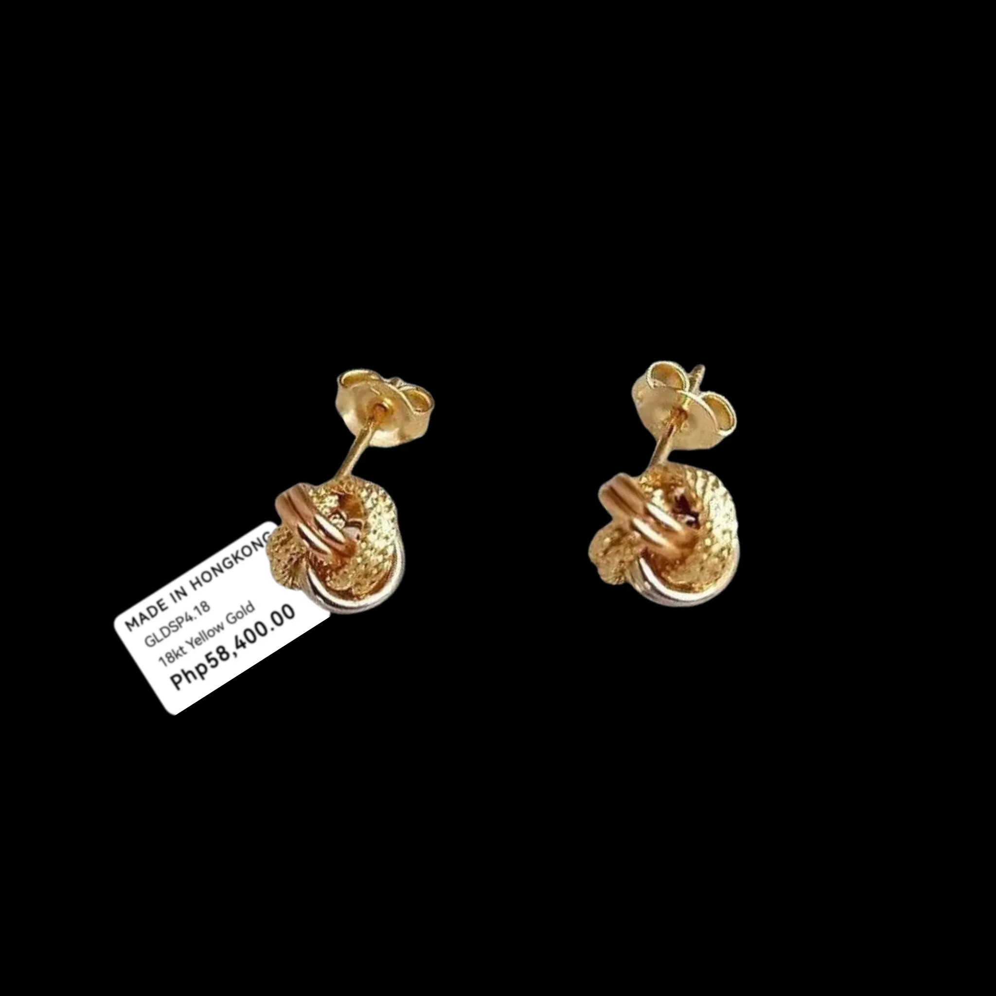 #GOLD2024 | 18K Golden Multi-Tone Knot Earrings