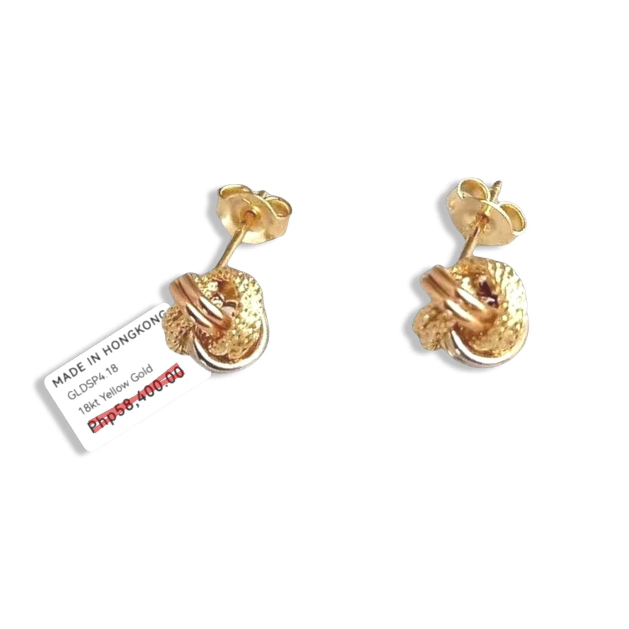 #GOLD2024 | 18K Golden Multi-Tone Knot Earrings