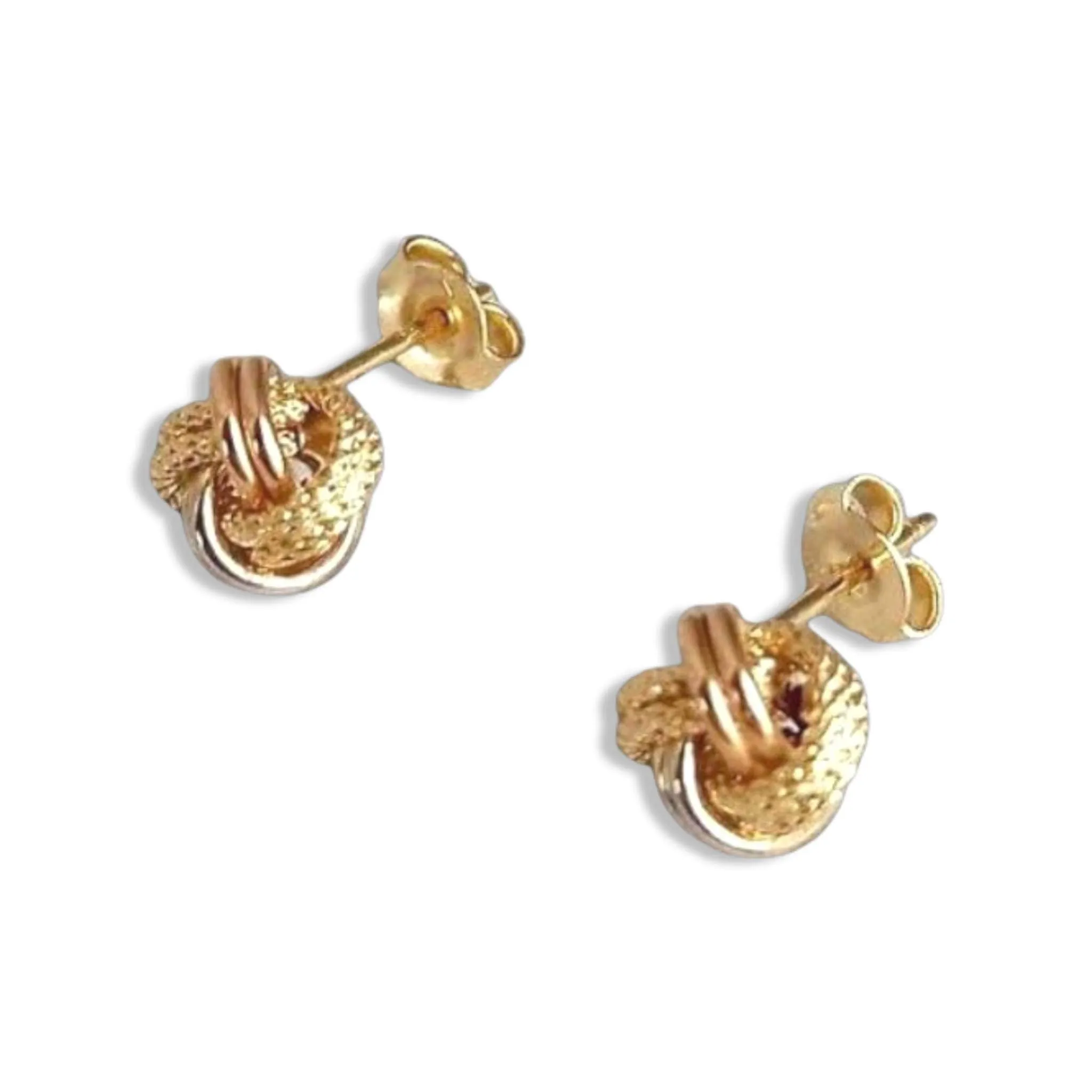 #GOLD2024 | 18K Golden Multi-Tone Knot Earrings