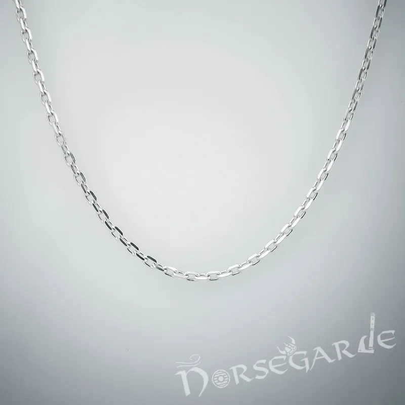 Handcrafted Broken Runic Sword Pendant - Sterling Silver