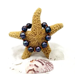 HC Handcrafted Black Pearl Bracelet -Single