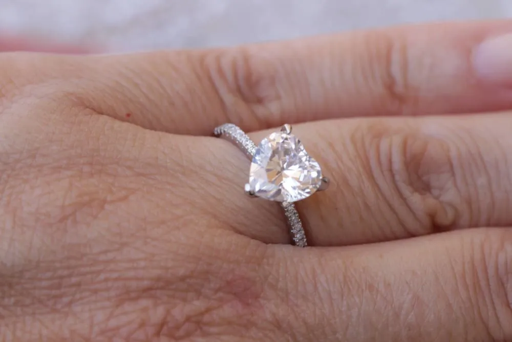 HEART ENGAGEMENT RING