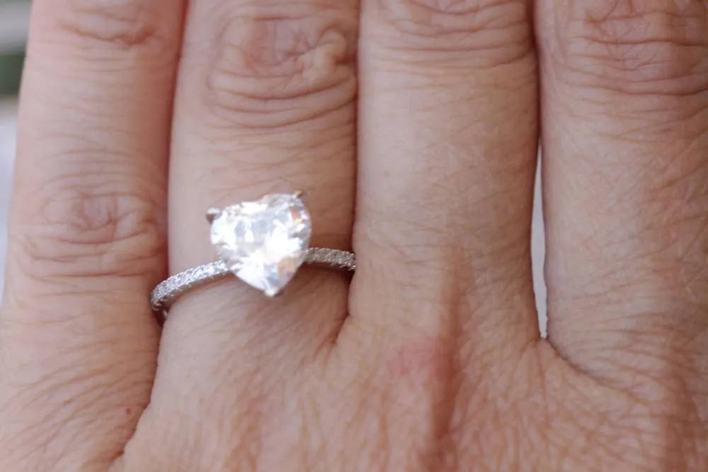 HEART ENGAGEMENT RING