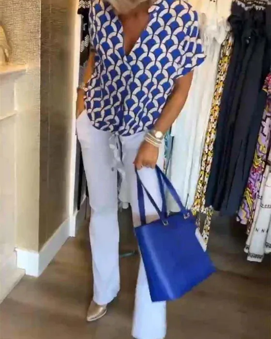 Isabella I Fashionable Printed Top