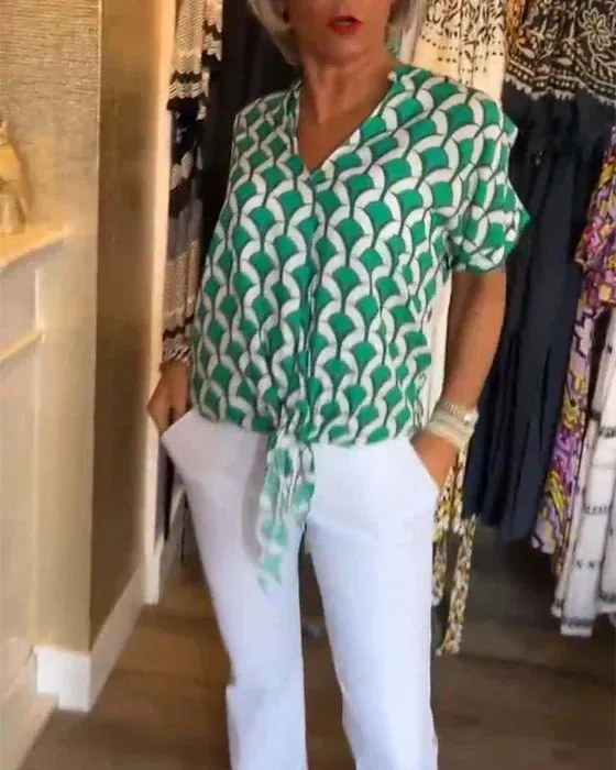 Isabella I Fashionable Printed Top