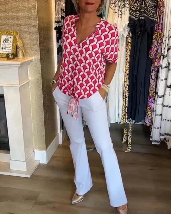 Isabella I Fashionable Printed Top