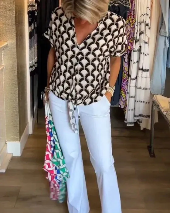 Isabella I Fashionable Printed Top