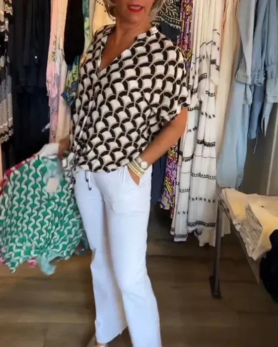 Isabella I Fashionable Printed Top