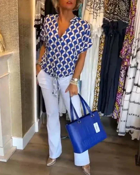 Isabella I Fashionable Printed Top