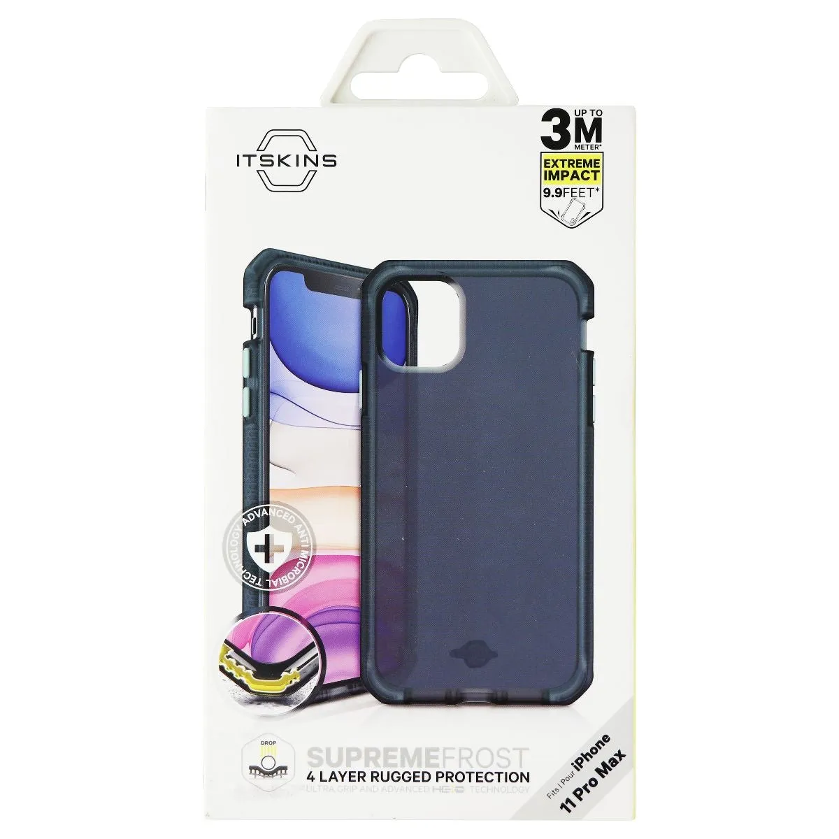 ITSKINS Supreme Frost Case for Apple iPhone 11 Pro Max - Tiffany Green / Black