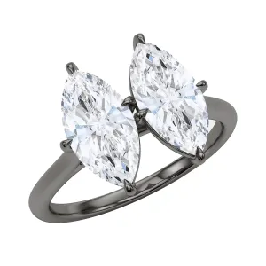 Marquise Twin Diamond Ring