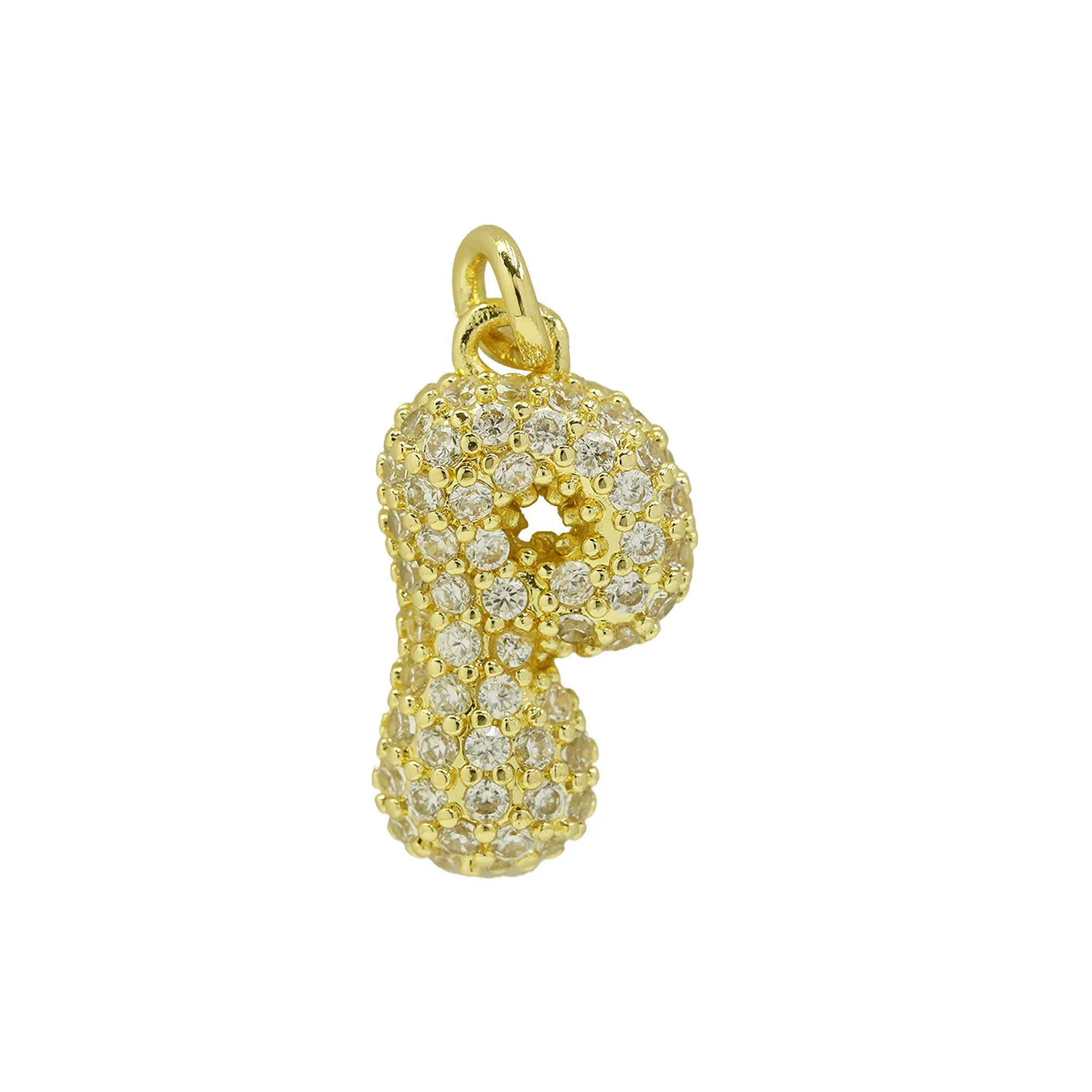 Medium Waterdrop Bubble Initial Charms For Charm Necklace