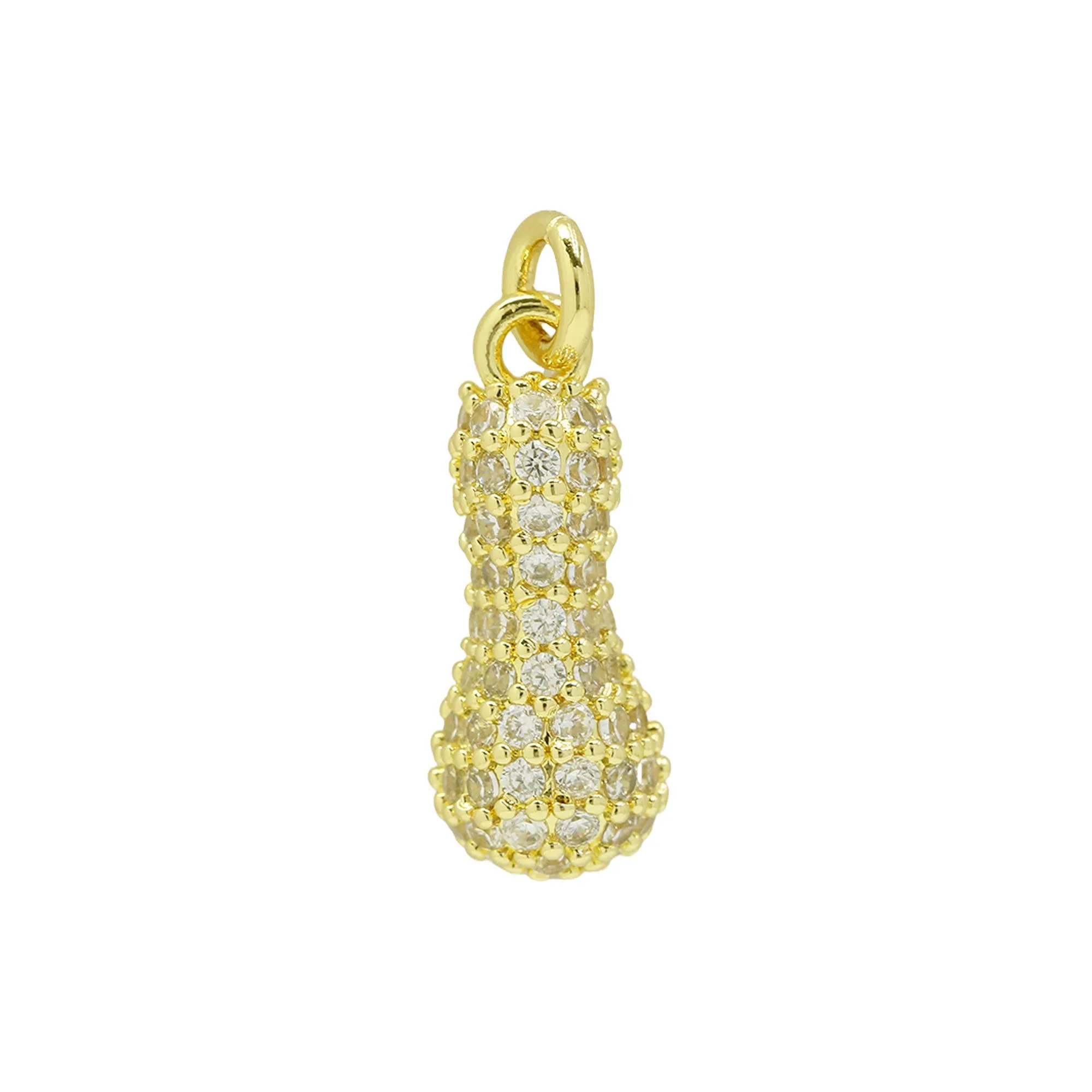 Medium Waterdrop Bubble Initial Charms For Charm Necklace