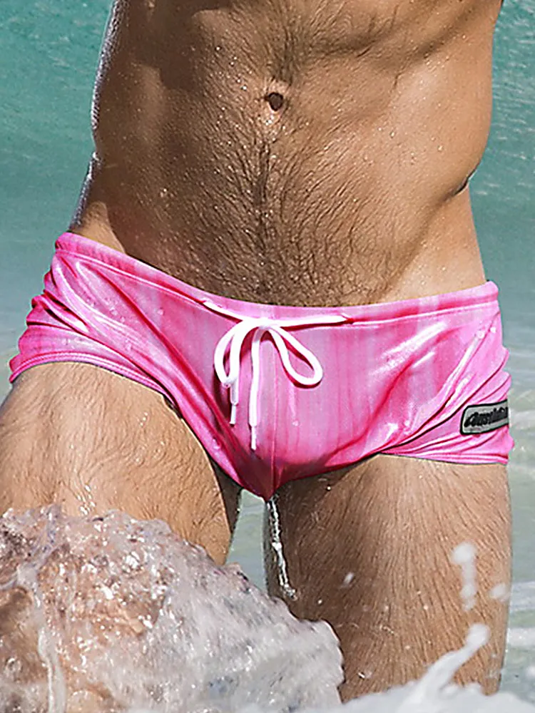 Mens Fashionable Flash Swim Fitness Trunks