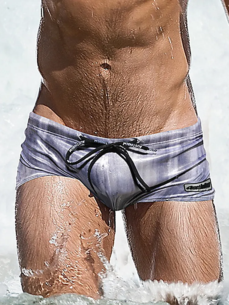 Mens Fashionable Flash Swim Fitness Trunks