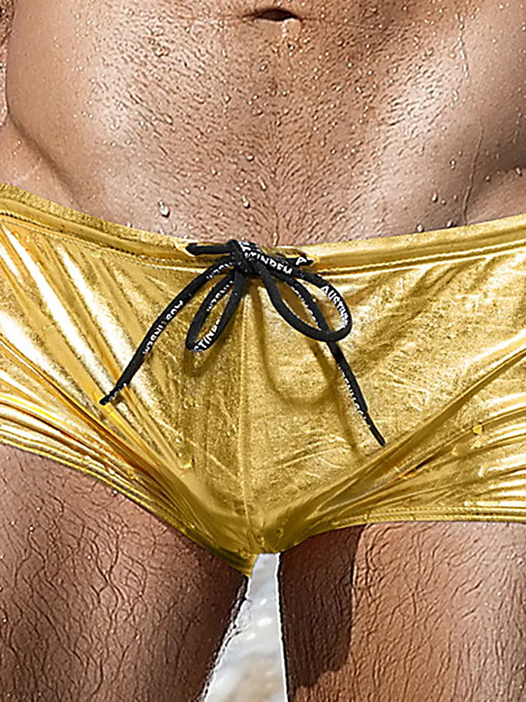 Mens Fashionable Flash Swim Fitness Trunks