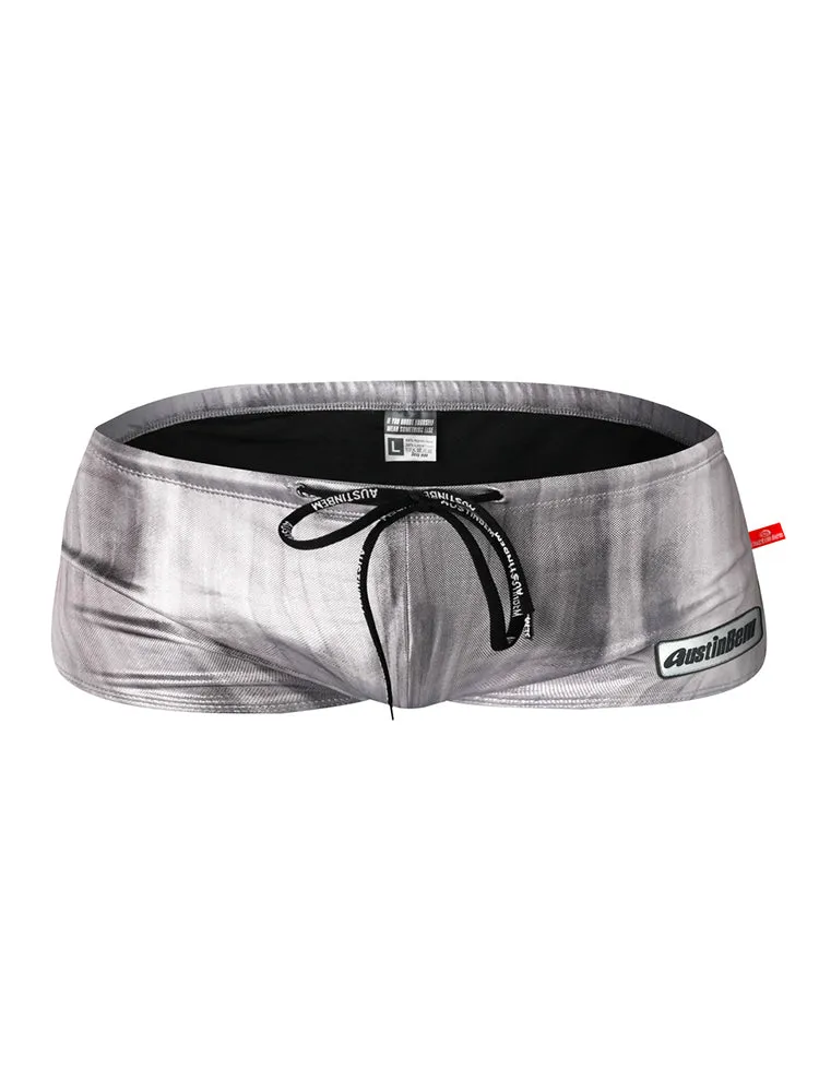 Mens Fashionable Flash Swim Fitness Trunks