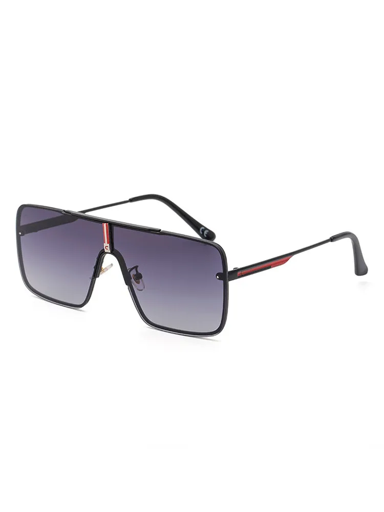 Men'S One-Piece Fashionable Square Sunglasses