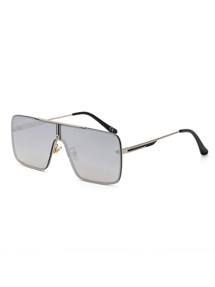 Men'S One-Piece Fashionable Square Sunglasses