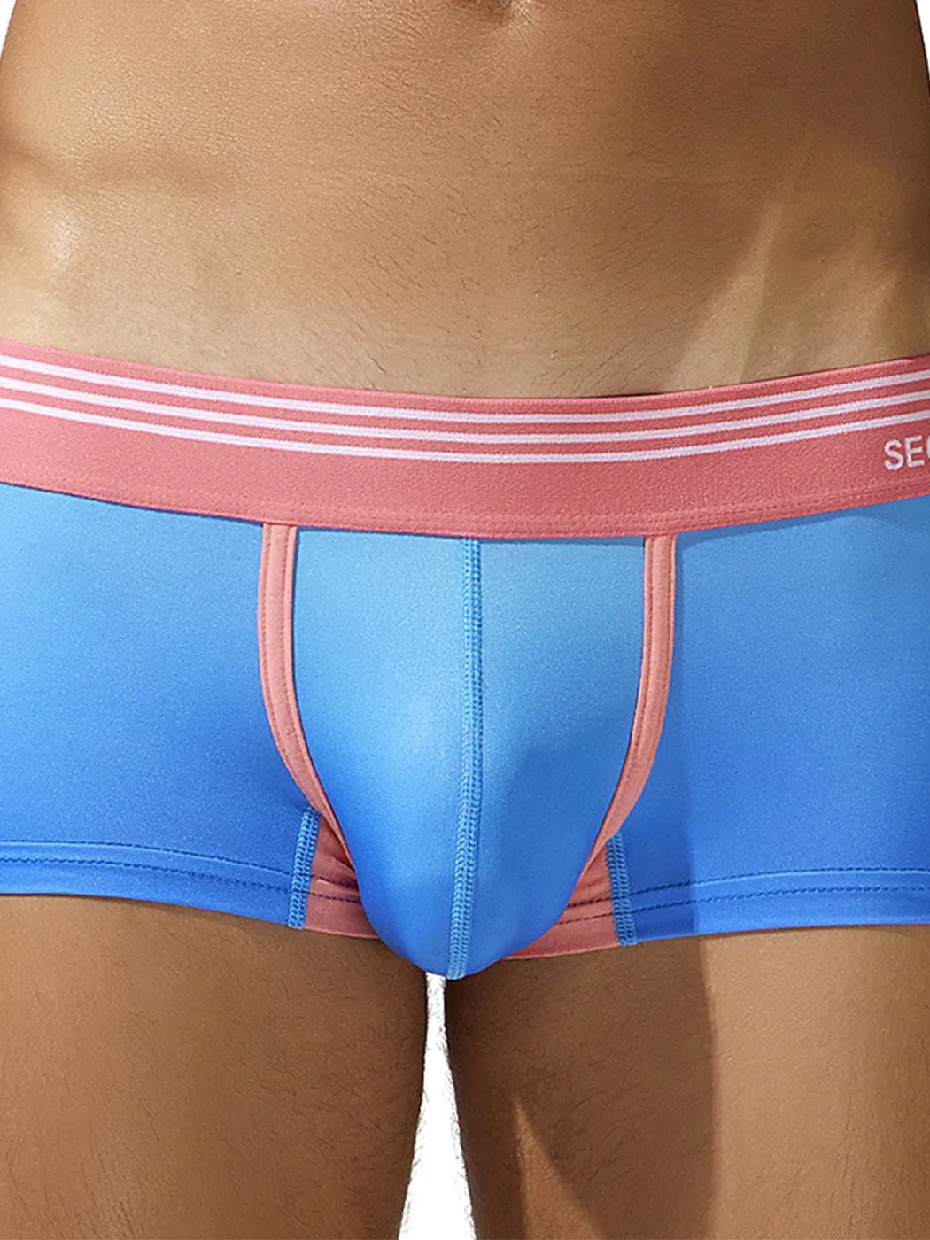 Mens Spliced Lines Trunks in Ombre