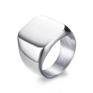 Men's Square Shaped Classic Ring