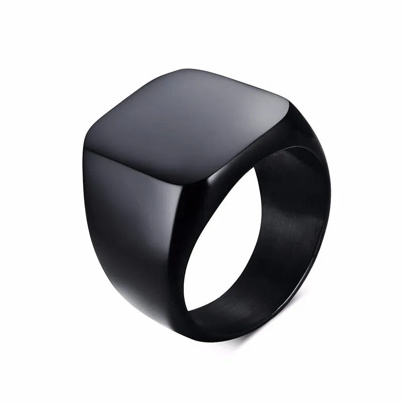 Men's Square Shaped Classic Ring
