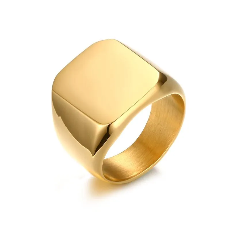 Men's Square Shaped Classic Ring