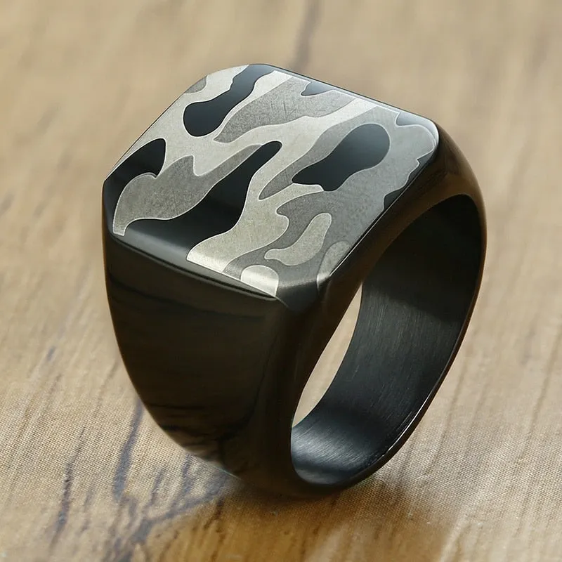 Men's Square Shaped Classic Ring