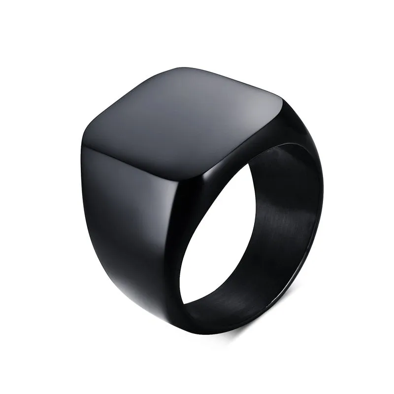 Men's Square Shaped Classic Ring