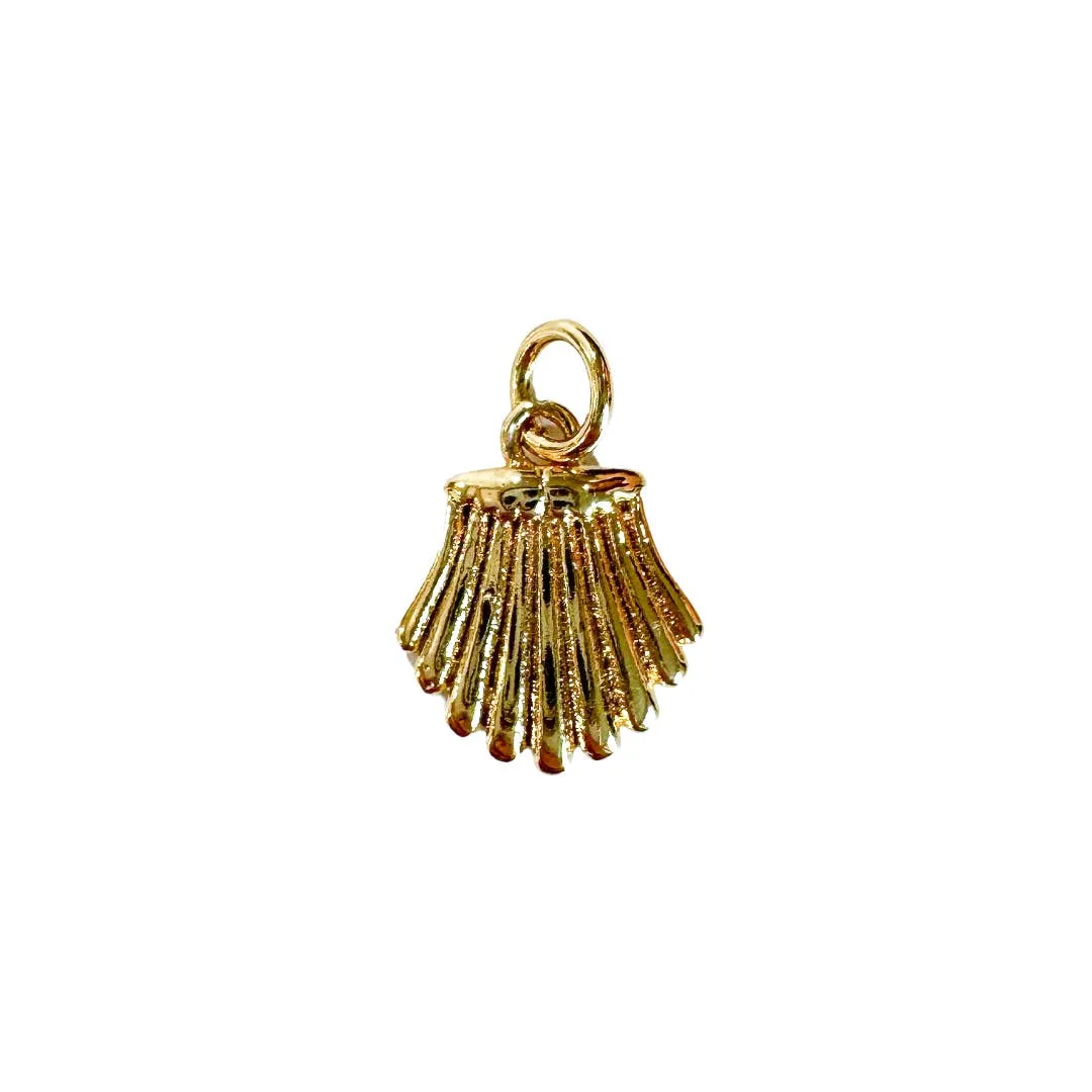 Mini Clam Seashell Charm For Charm Necklace & Bracelet