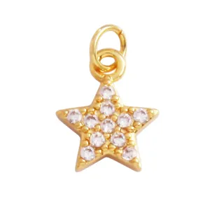 Mini Pave Star Charm For Charm Bar & Charm Necklace
