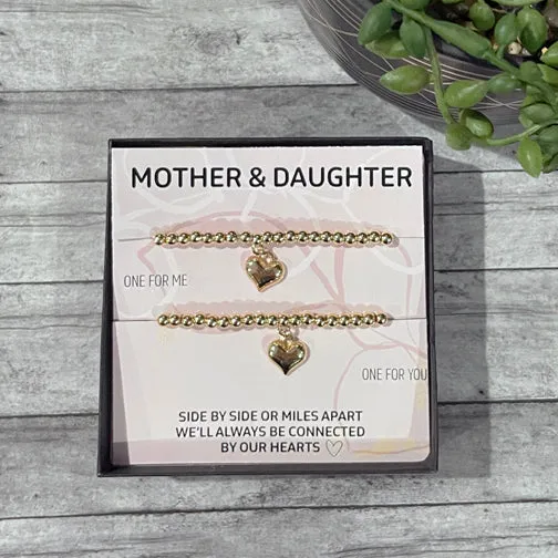 Mother & Daughter Bracelet Set of 2 (GOLD OR SILVER)