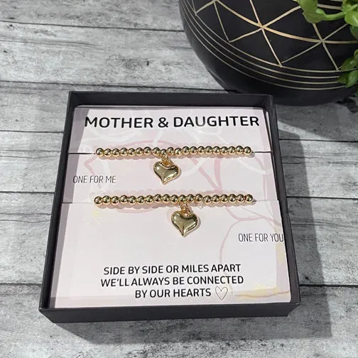 Mother & Daughter Bracelet Set of 2 (GOLD OR SILVER)
