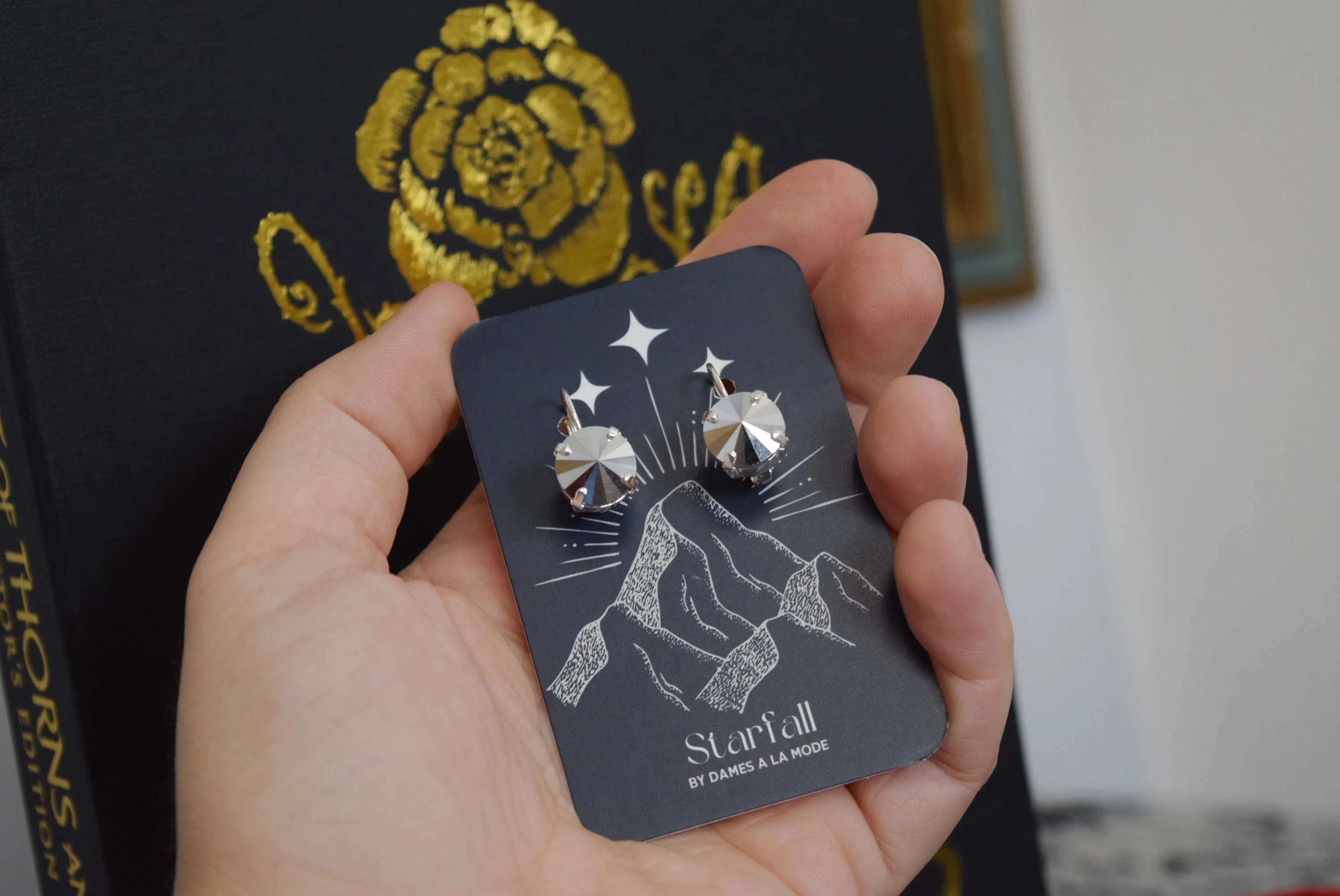 Nesta's Silver Flames Earrings - Officially Licensed ACOTAR Jewelry