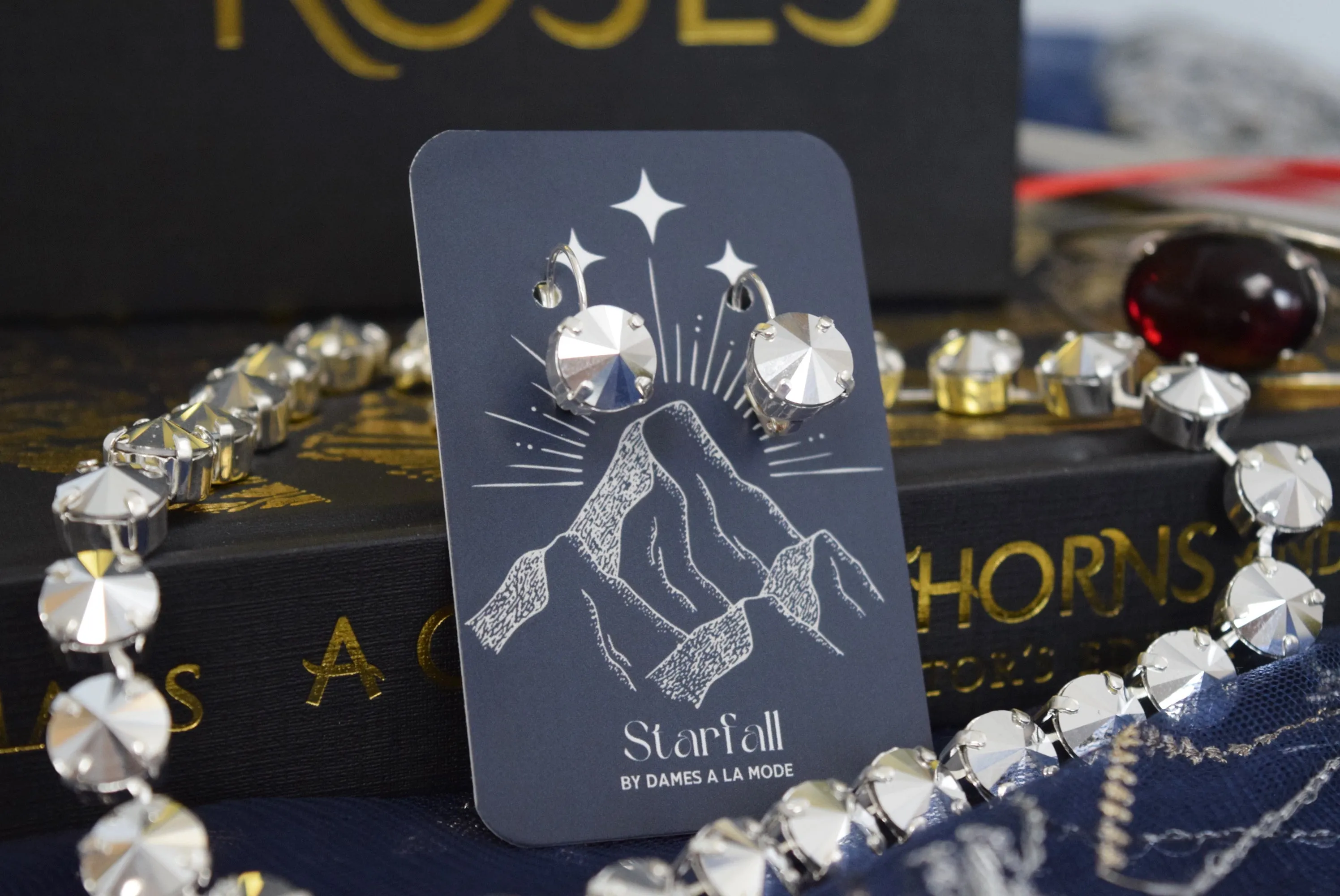 Nesta's Silver Flames Earrings - Officially Licensed ACOTAR Jewelry